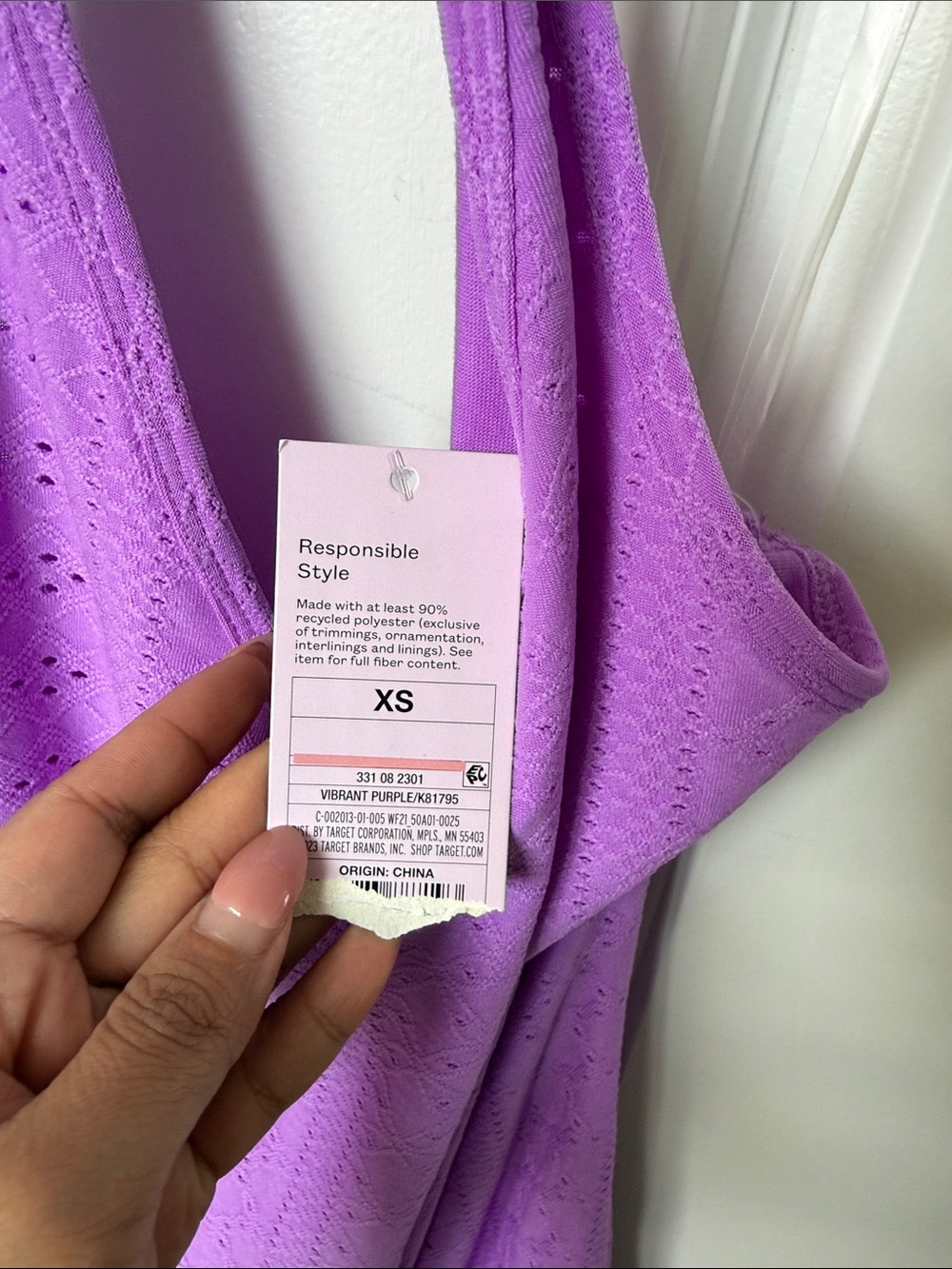 wild fable Lavender Halter Eyelet Mini Dress - Picture 4 of 4